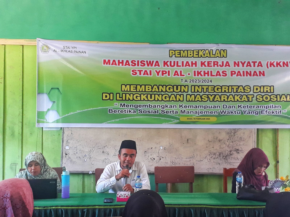 PEMBEKALAN MAHASISWA KKN STAI YPI AL - IKHLAS PAINAN T.A 2023/2024