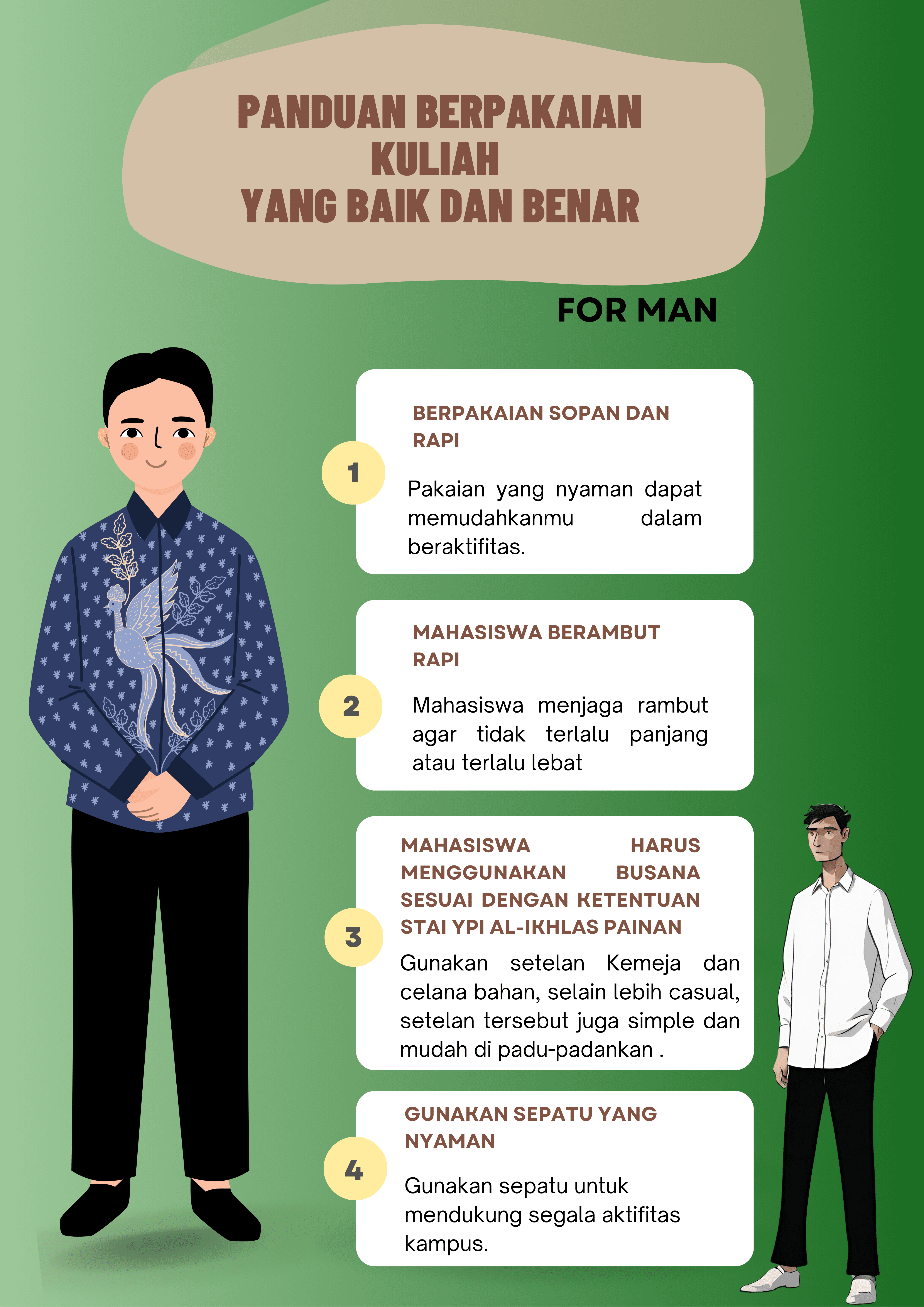 ADAB BERPAKAIAN DI KAMPUS STAI YPI AL-IKHLAS PAINAN